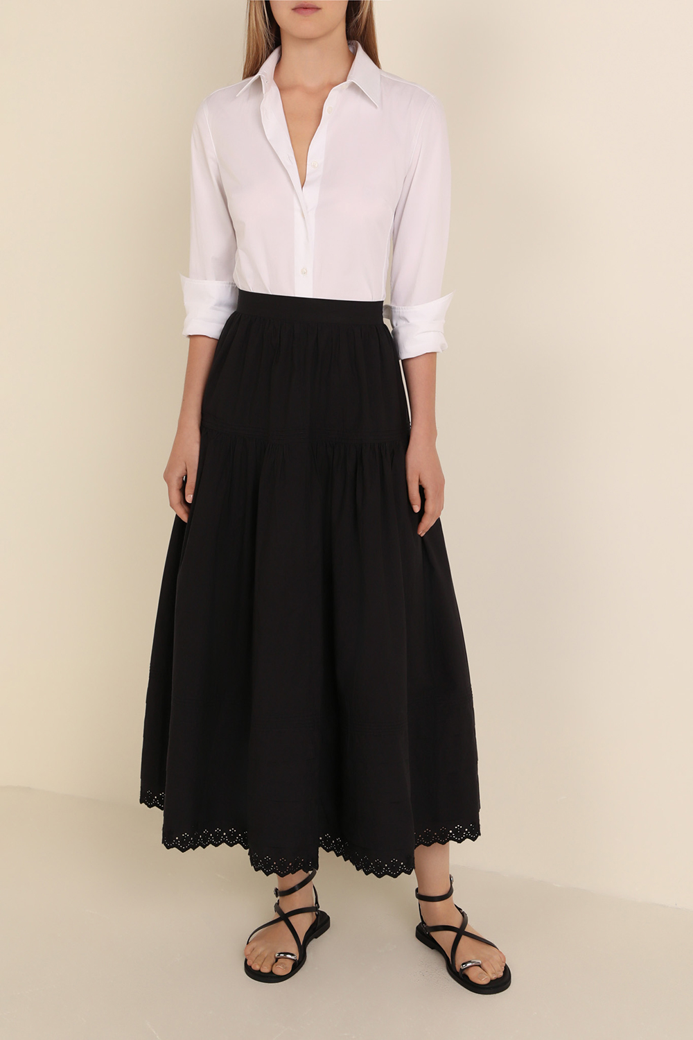 תמונת כל הלוק של חצאית מקסי סבסטיאן